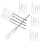 NULYLU Crystal Screwdriver Set 25pcs Precision Stubby Mini Flathead Toys Repair Reusable Tool Kit