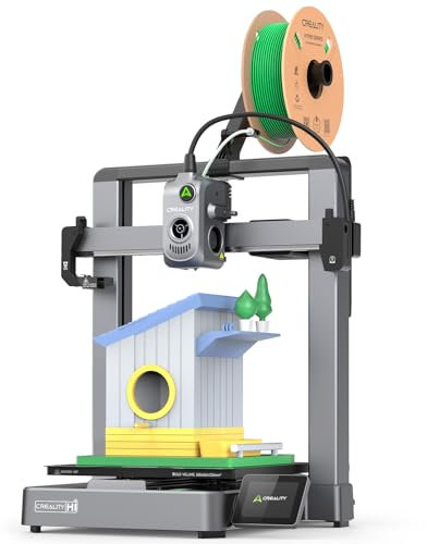 Creality Hi 3D Drucker 2025, 500 mm/s max. Hochgeschwindigkeit, 260×260×300 mm, Auto-Leveling, mit Kamera & Filamentsensor, vormontiert, anfängerfreundlich