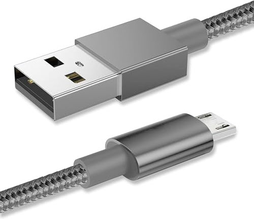 Micro USB Cable Braided USB A to Micro Charge Cable Android Charger Cable Data Sync Cord Compatible with Samsung Galaxy J7,S7,S6,Kindle Fire,Fire HD Tablets,HTC,LG,Moto,Huawei (1M+2M)