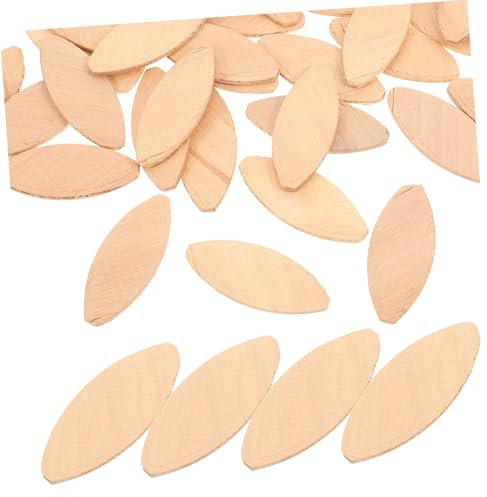 Healifty Joiner Biscuit Set 100pcs Biscuit Joints for Woodworking Secure Furniture Assembly