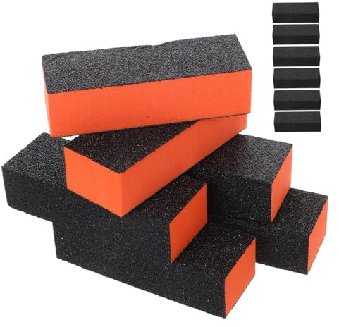 NIYANGLE 20piezas Bloque Pulidor De Uñas Limas Pulidoras Manicura Viaje Pulidor De Uñas Acrílicas Herramienta De