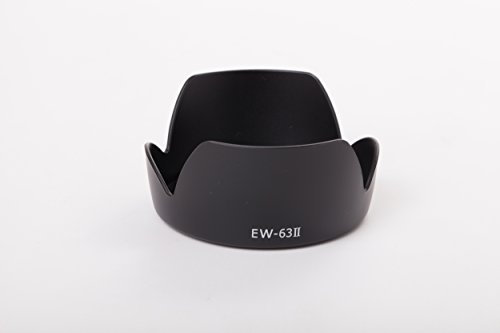 vhbw Gegenlichtblende Ersatz für Canon EW-63 II für 58mm Objektiv Schwarz, Kunststoff, tulpenförmig, 9,5 cm