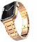 Quirxio Correa de acero inoxidable para Apple Watch Ultra band 49mm 38/40/41mm 42/44/45mm S10 42MM 46MM pulsera para s 10 9 8 7 Se 6 5 4 Se(Rose gold,49mm)