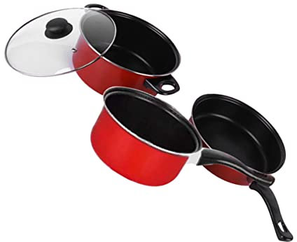 GRIRIW 3piezas Cocina Utensilios Cacerola De Sopa y Juego De Sartenes Antiadherentes Accesorios De Cocina Para Hogar