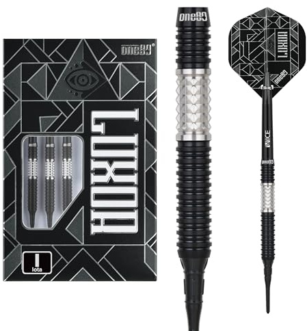 ONE80 Luxor II VHD 90% Tungsten Softdart Set – Profi Softtip Darts für E-Dart Automaten, präzise Grip Barrels für Turnier & Training