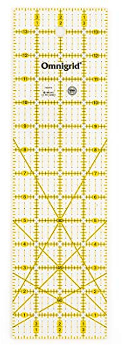 Omnigrid 4 X 14 Ruler Quilt-Lineal, Acryl, farblos, 5 mm