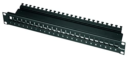TELEGÄRTNER H02025A0220 48,26 cm (19 Zoll)-Modulträger 1 HE Nicht bestückt schwarz