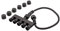 Kerry Electronics 5 Wege Verteiler, Mehrfachstecker für 12V Niedervoltstecksystem IP44, für LED-Beleuchtung und Pumpen, für Außenbereich, Outdoor, Gartenleuchten