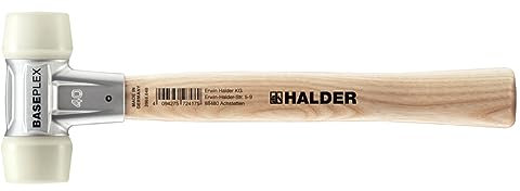 Baseplex Schonhammer, Nylon / Nylon mit Zinkdruckguss-Gehäuse und Holzstiel | D=40 mm | 3908.040