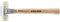 Baseplex Schonhammer, Nylon / Nylon mit Zinkdruckguss-Gehäuse und Holzstiel | D=40 mm | 3908.040