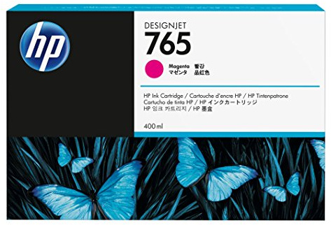 Original HP F9J51A / 765, Premium Drucker-Patrone, Magenta, 400 ml