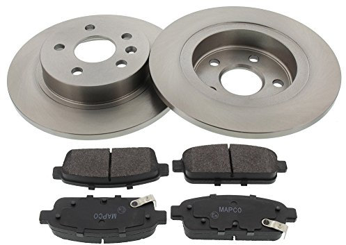 Mapco 47697 Bremsensatz Bremsscheiben mit Bremsbeläge Hinterachse