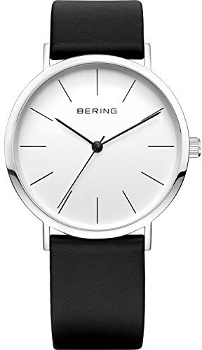 BERING Damen Uhr Quarz Movement - Classic Collection mit Kalbsleder und Saphirglas 13436-404 Armbandsuhren - 3 ATM