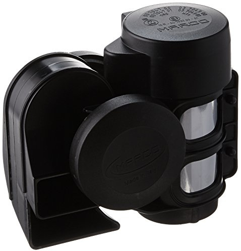 Kompakter, zwei-toniger Horn mit integriertem Kompressor, 12 V, Relais inklusive