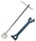 Plumbers 16 Adjustable Basin Wrench Plus 15mm and 22mm Fixed Tap Nut Spanner