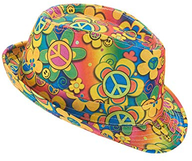 DEGUISE TOI Bunter Hippie-Hut - Bunt