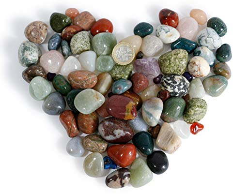 Landkaufhaus Mayer Trommelsteine, Heilsteine, Dekosteine, Steine, Halbedelsteine (2kg, 15-35 mm)