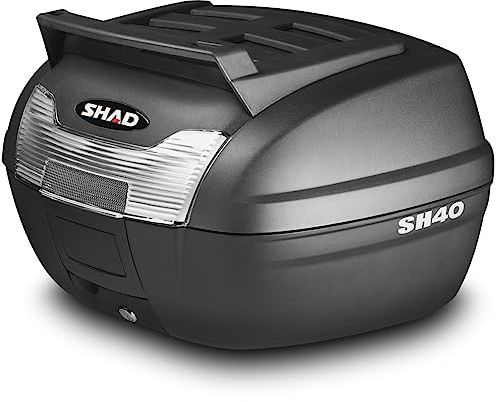 Shad Topcase SH40 für Motorrad – 39L – Schwarz – Inkl. Adapterplatte | Vielseitig einsetzbar