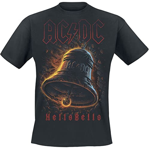 AC/DC Hells Bells Unisex T-Shirt schwarz M 100% Baumwolle Band-Merch, Bands