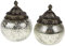 Werner Voss GmbH Glasdosen Bauernsilber mit Metalldeckel 19cm, 2 St.