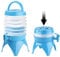 Ruisy tragbarer Faltbar Outdoor Wasserkanister Eimer Wasserbehälter kampierendes trinkender Speicher-Eimer Wasserspender 5,5 Liter, blau