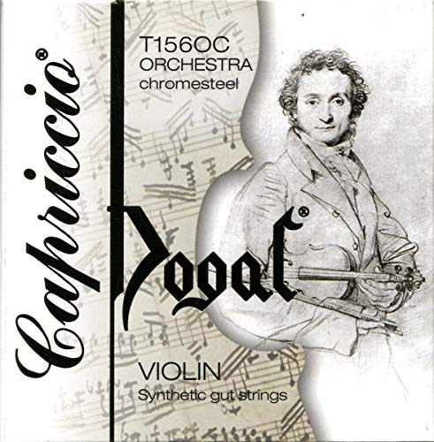 Dogal® »T156OC VIOLIN SET CAPRICCIO ORCHESTRA 4/4 CHROMESTEEL« Saiten für Violine - Chromesteel/Synthetic Gut