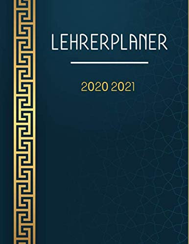Lehrerplaner 2020 2021: Lehrerkalender und Schulplaner 2020 2021 Lehrer A4 Motiv goldene Figur- für das neue Schuljahr von August 2020 bis Juli 2021 - Ideal als Lehrer Geschenk