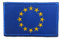 Europäische Union Flagge bestickter Aufnäher EU Europa zum Aufbügeln – Emblem Taktische Militär Moral Lustige Patches Abzeichen Applikationen mit Verschluss Klettverschluss (Europäische Union)