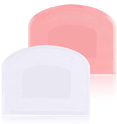 Teigschaber Teigschaberkarte Silikon 2 Stück,Dough Scraper Card Spatelset für Kuchen, Pizza, Brotschneiden, Küchenbedarf für Brot Backen Kuchen Enthusiasten Anfänger Profi Bäcker