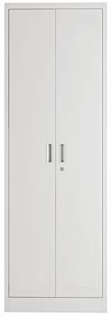 Armadio in Ferro Portascope L60 L80 L100 H 180 P 40 'IRON' In Lamiera Verniciata. Completo Di Una Mensola Grande E Tre Piccole. Fornito Smontato. (Metallo, H180 P 40 L 60). Per ufficio, garage.