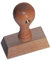 Kontierungsstempel auf Stempelholz, Größe 50X30 mm, Büro, Buchungsstempel, Gebucht