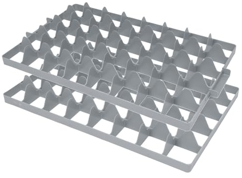 METRO Professional Gläsereinsatz Eurobehälter Hellgrau 584 x 357 x 60 mm