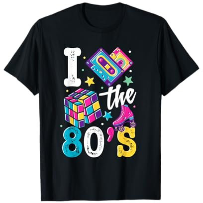 Vêtements rétro des années 80 pour femme T-Shirt