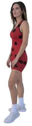 Miraculous Ladybug Damen Sport BH und Bikershorts 2-teiliges Set