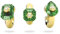 Swarovski Numina ring, Set (3), Green, Gold-tone plated