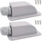 Gebildet Waterproof Solar Cable Entry Gland, Single Cable Entry Gland for All Cable Types 6mm² to 12mm² for Solar Panels on RV Camper Van Travel Trailer Boat Cabin (White, Pack of 2)
