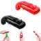Cap Gun Bottle Opener Shooter, Funny Bottle Opener Gun, Launcher Creative Bottle Opener, Beer Mat Gun, for Home Bar Party Drinking Game and Gift (Red + Black)