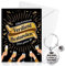 HOWAF Abschluss Karte Glückwunschkarte Abitur Bestandene Prüfung Karte & Schlüsselanhänger für ABI, Master, Bachelor Abschluss Geschenk, Schulabschluss Geschenk Graduation Gift Card, A