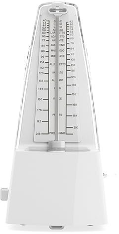 Mechanisches Metronom Universal für Gitarre, Violine, Klavier, Musikinstrument, Übungswerkzeug, weiß, langlebig