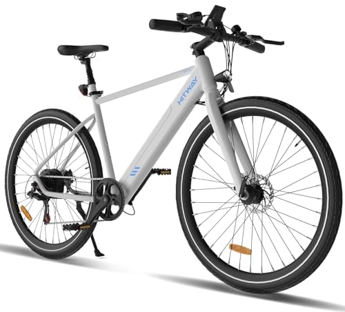 HITWAY E Bike 27.5 Zoll Elektrofahrrad,700c Rennrad City E Bike mit 36V 12Ah Abnehmbarem Akku, 250W Motor, 7 Gang E-Mountainbike, MTB Ebike für Erwachsene, Reichweite 40-80km