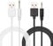 ORUZA USB DC Charging Cable 2.5mm, 2 PCS Replacement DC Charging Cord for Wireless Massagers