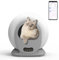 Lettiera Gatto Autopulente Lettiera per Gatti Automatica 65 Litri di Grande Capacità Toilette per Gatti Intelligente Antiodore Sabbiera Gatto Autopulente per Più Gatti (Type D)