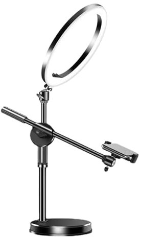Air Phone Holder - Articulated Arm Mount Camera Light Holder | Flexible Ring Light Holder for Selfie, LED Video Light with Fill Light