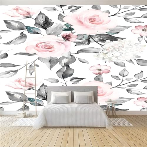 Fototapete 3D Botanisches Blumenmuster 400 x 280 cm Vliestapete Wandbild Fototapeten Vlies Tapeten Wandtapete Schlafzimmer Wohnzimmer Kinderzimmer Moderne Wanddeko