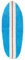 OOOMART.COM Surfbrett-Teppich, Oval, 3.74 x 3.58, Hell, Blau, Wasserfest, Rutschfest, Hochflor, Modern, Unisex, Badezimmer, Wohnzimmer, Schlafzimmer, Küche