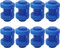 FANWINKJ Trampolin Endkappen Set – 8 Stück Blau, Ø25 mm für 2,5 cm Stangen, Pfostenkappen für Sicherheitsnetz, Trampolin Zubehör & Ersatzteile, Schutzkappen Universal