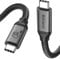 Silkland Cavo USB C 3.2 Gen2x2, 20Gbps Cavo Dati USB Type C, Cavo USB C a USB C 3M, Ricarica Rapida PD3.1 240W 48V/5A, Cavo Video 5K/4K@60Hz per MacBook Pro, Dock, iPhone 16/15 Pro Max, Monitor