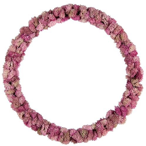 Logbuch-Verlag rosa Türkranz Allium Kunstblumenkranz künstlicher Blumenkranz pink Türschmuck Sommer Ø 28 cm