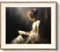 Gerahmte Wandkunst, Vintage-Dekor, klassische Lesefrau, Porträt, Ölgemälde, antiker gerahmter Leinwanddruck, Kunstwerk, Retro, stimmungsvolle Badezimmer-Dekoration, Vintage-Kunst, Wanddekoration,