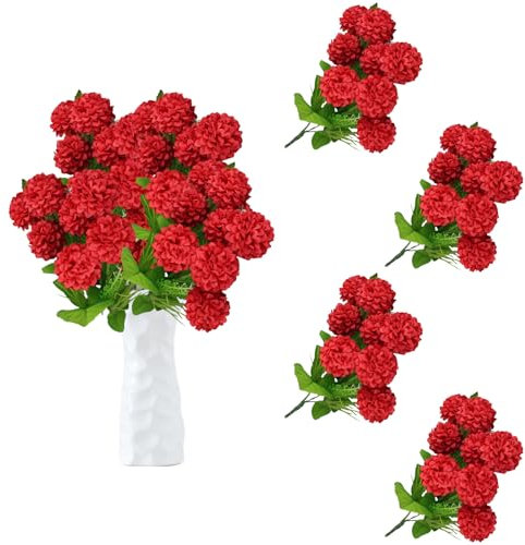 astylishome Kunst Blumen Kunstblume Hortensien Künstliche Blume Blumenstrauss Bouquet für Hochzeit Home Party Tisch Küche Büro Dekoration für Haus Garten Party 0509